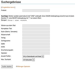 Erweiterte Suche Bild Erweiterte Suche