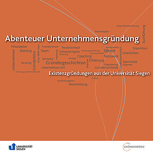 Plakat zur Ausstellung des Ausstellung des Gründerbüros der Universität Siegen