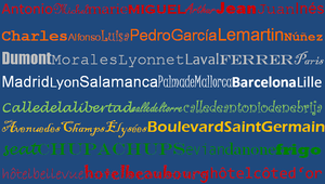 Spanische und französische Namen Bild spanische und französische Namen
