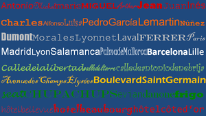 Bild spanische und französische Namen