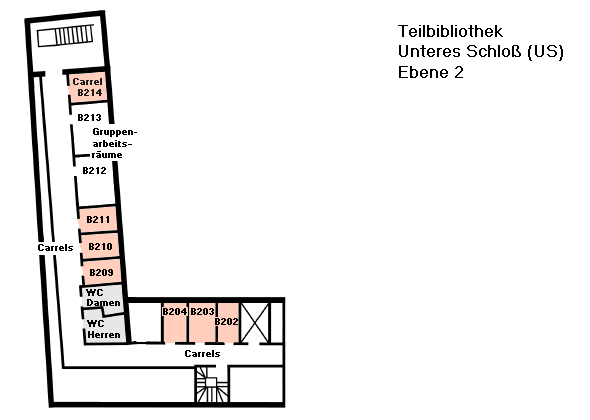 Übersichtsplan US Ebene 2, Carrrels