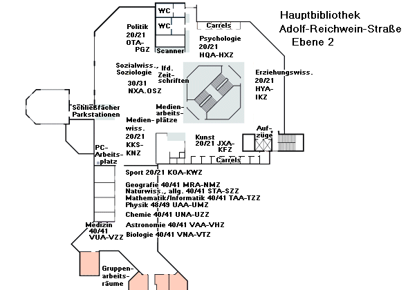 Übersichtsplan AR Ebene 2, Gruppenraum