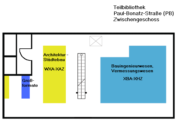 Übersichtsplan PB Zwischengeschoss, Architektur - Städtebau, Bauingenieurwesen