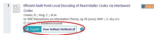 Link zum Volltext in der Kurztitelliste